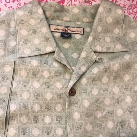 Tommy Bahama Silk Short Sleeve Shirt Large - Picture 3 of 9